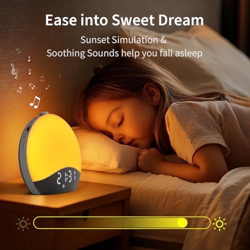 EASYERA Sunrise Alarm Clock Sound Machine, 26 Soothing Sounds - Image 3