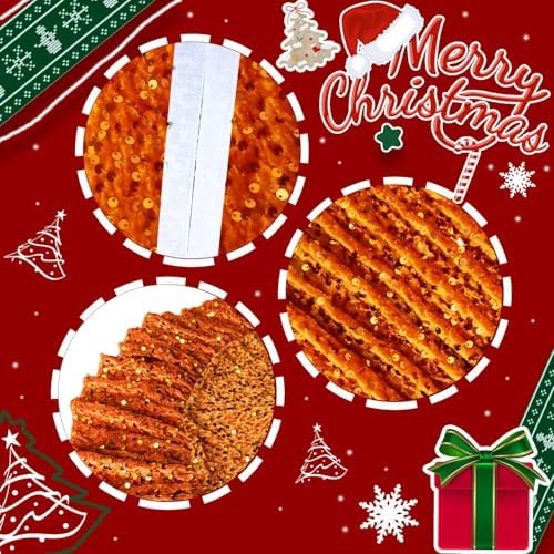 Orange Christmas Tree Skirt 45 Inches Ruffle Fall Tree Skirt - Image 4
