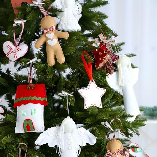DOITOOL 50Pcs Christmas Ornament Clips Iron Metal Alligator Clips Crocodile Christmas Baubles Hooks Hanger for Christmas Tree Decoration - Image 2