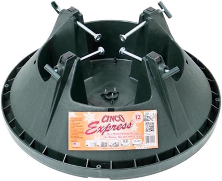 Cinco Plastic Black Christmas Tree Stand 12 ft. Maximum Tree Height by Unknown