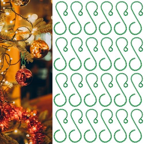 MorningRo 24 Pcs Christmas Ornament Hooks 2'' S Shaped Swirl Hook, Green by MorningRo