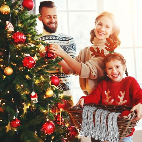 JUNEBRUSHS 600PCS Christmas Ornament Hooks, Ornament Hangers with Snap - Image 6