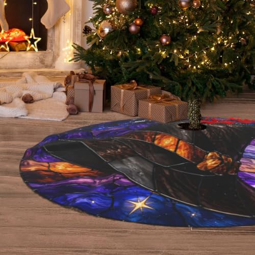 Magic Halloween Witch's Hat 30 36 48 Inch Christmas Tree Skirt Carpet Mat Funny Party Decor Supplies for Xmas Halloween Decorations Occasion - Image 6