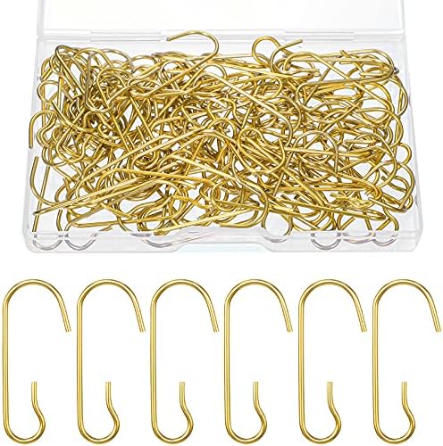 Hotop 120 Pcs Halloween Ornament Hooks Gold Ornament Hangers by HOTOP