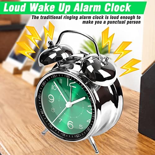 AYRELY?? Super Loud Alarm Clock for Heavy Sleepers Adults, Metal 4.5 Inches - Image 4