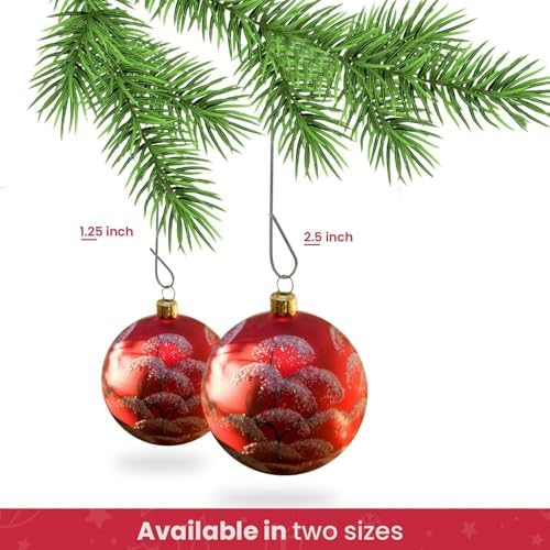 Bexter 900 Count Ornament Hooks ?€? Silver, Green & Gold Assorted Set | 2 Sizes (1.25?€? & 2.5?€?) | Christmas Tree Hanging Hooks for Baubles, Ornaments & Holiday Decorations - Image 7
