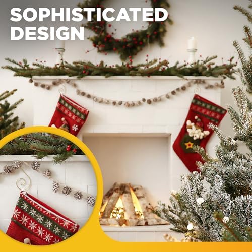 120 pcs Christmas S-Shaped Ornament Hooks - Perfect Ornament Hooks for Christmas Tree Decoration (Gold) - Image 5