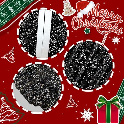 Black Tree Skirt Halloween Christmas Tree Skirt Ruffle 45 Inch - Image 2