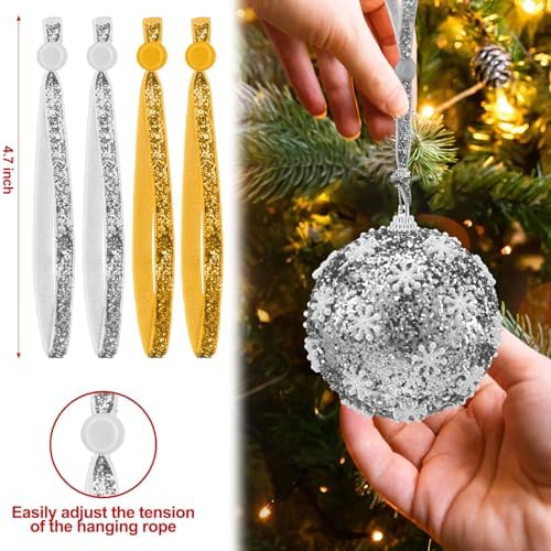 Daifunli 24 Pcs Christmas Adjustable Decoration Hooks, Gold - Image 3
