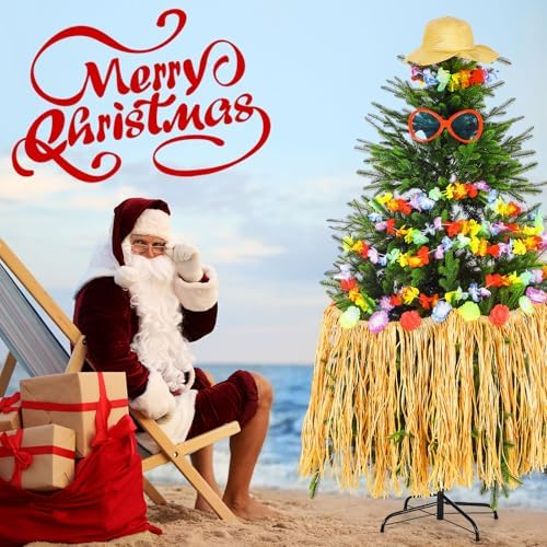 4 Pcs Hawaiian Christmas Tree Decoration for Tropical Christmas - Image 5