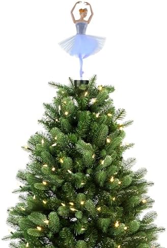 Mr. Christmas Animated Ballerina Christmas Tree Topper, Christmas Decoration, LED Lights, 24 Inch, Multi-Color - Image 6