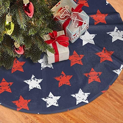 American Flag Freedom Stars Tree Skirts Xmas Ornaments 30" - Image 5