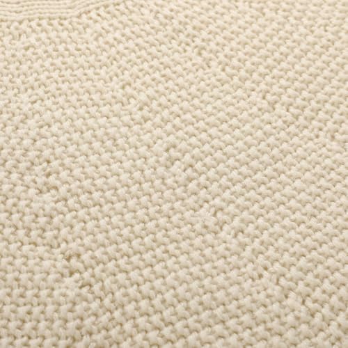 Sattiyrch Knit Christmas Tree Skirt – Classic Cable Knit Tree Base Wrap with Tie Closure – Cozy Holiday Décor for 4–6 ft Christmas Tree (White,36in) - Image 4