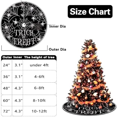 Halloween Spider Web Christmas Tree Skirt, 36 Inches - Image 2