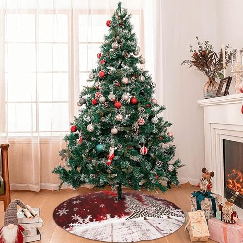 Christmas Tree Skirt Christmas Xmas Tree Snowflake 36 Inch for Xmas New Year Nightmare Before Christmas Decorations Lobby Home - Image 6