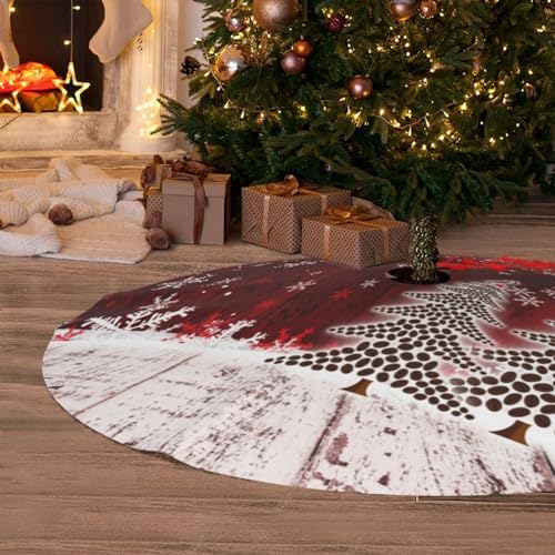 Christmas Tree Skirt Christmas Xmas Tree Snowflake 48 Inch for Xmas New Year Nightmare Before Christmas Decorations Lobby Home - Image 5