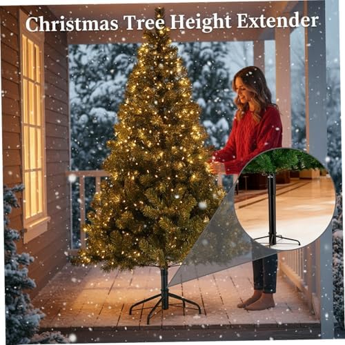 Christmas Tree Height Extender Iron Christmas Tree Stand Base Riser for Indoor Outdoor Festival Yards Porches Lawn Height Extender - Image 3