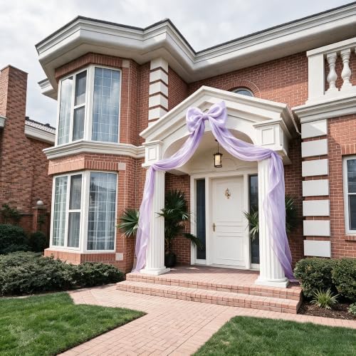 Big Satin Bow Coquette Room Decor, 16x79 Inch Large Christmas Bows for Birthday Decorations, Christmas Tree Topper, Girl Room Decor, Bachelorette, Wedding, Baby Shower, Front Door, Wreath (Purple) - Image 6