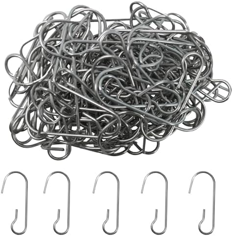 120PCS 1.18Inch Christmas Ornament Metal Hooks, Silver Bendable Hanging Hook for Christmas Tree Decoration, Party, Festival Activity, Holiday by Unknown