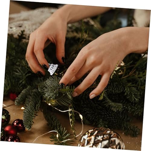100pcs Christmas Ornament Caps Plastic Hangers for Tree Decorations Easy to Install Caps for Festive Holiday Decor - Image 7