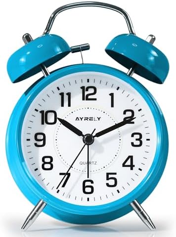 AYRELY?? Super Loud Twin Bell Alarm Clock for Heavy Sleepers,4.5 Inch by AYRELY