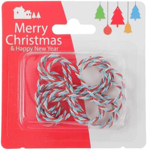 10pcs Metal Hanging Hooks for Christmas Stockings and Ornaments, Easy Installation Multi-Functional String Light Hangers for Small Items and Wreaths, for Christmas Party and Easter by RUNROTOO