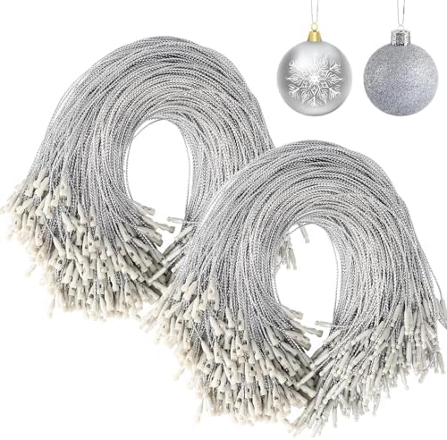 JUNEBRUSHS 600PCS Christmas Ornament Hooks, Ornament Hangers with Snap by JUNEBRUSHS