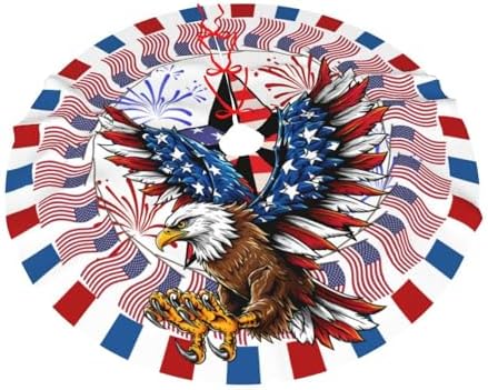 Patriotics 4th of July Eagle Tree Skirt 30 Inch by Yomko
