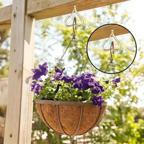 10 Pack Heart Shaped Screw Hooks for Hanging Plants, Ceiling Hooks - Image 7