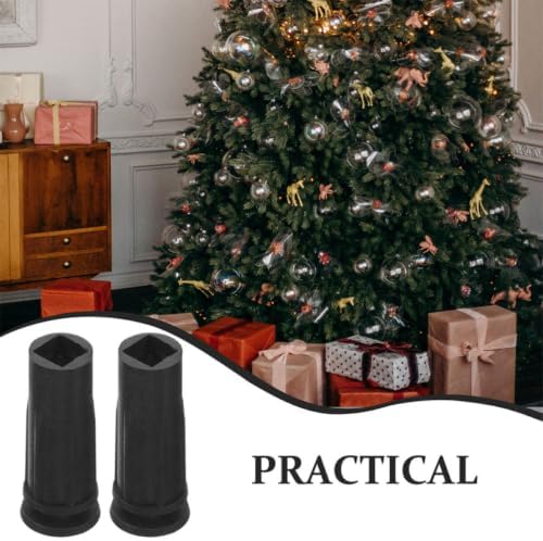 10pcs Artificial Christmas Tree Replacement Stand, Black Plastic Base - Image 3