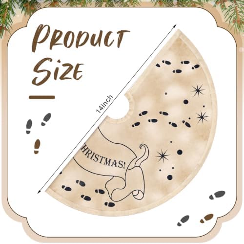 14'' Magical Christmas Tree Skirt Vintage Christmas Decorations - Image 2