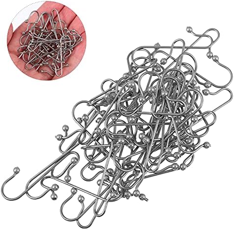 50pcs Metal Hangers for Christmas Decorations Multi-Functional Xmas Hanging Hooks for Ornaments Baubles and Floral Arrangements Punch Space-Saving Shape - Image 2