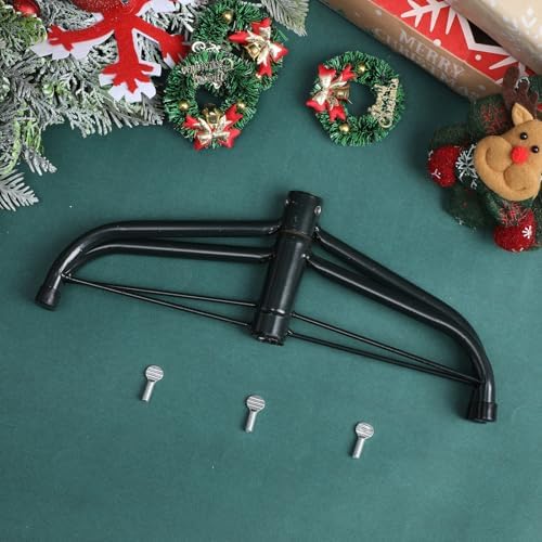 MAGICLULU Christmas Tree Stand Metal Universal Artificial Christmas Tree Holder Heavy Duty Christmas Tree Base Foldable Christmas Tree Stand Replacement for Xmas Tree - Image 7