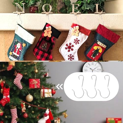 Ornament Hooks, 100 Pack Ornament Hangers, Christmas Ornament Hooks, Ornament Hooks for Christmas Trees, Christmas Hooks for Ornaments, Christmas Tree Hooks Ornaments Christmas Tree Decorations,Sliver - Image 5