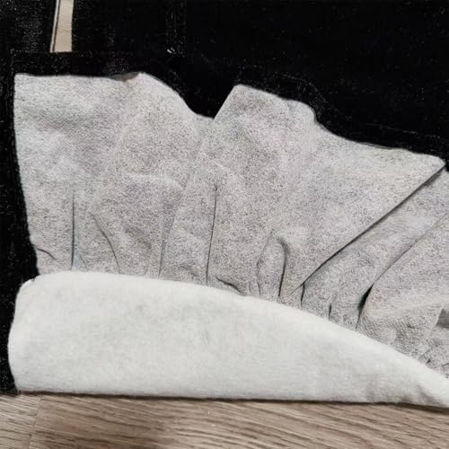 36 Inch Large Christmas Tree Skirt, Black Velvet with Ruffled Edge for Big Trees Decorations for Home Party Festival - Image 4