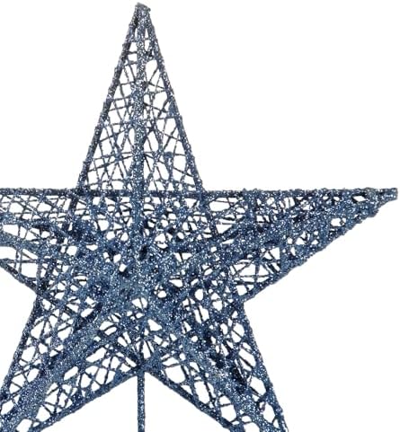 BinaryABC Iron Christmas Tree Star Topper,20cm Glittering Tree Topper - Image 6