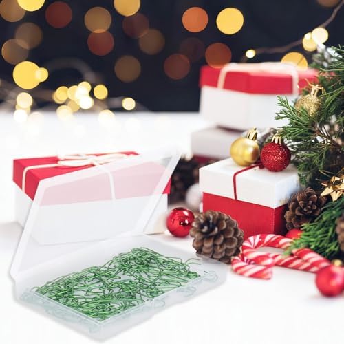 Christmas Ornament Metal Hooks Hangers, 120PCS Green Bendable Metal Wire Hanging Hook for Christmas Tree Decoration Easter Egg Hangers Halloween Party Decoration - Image 5