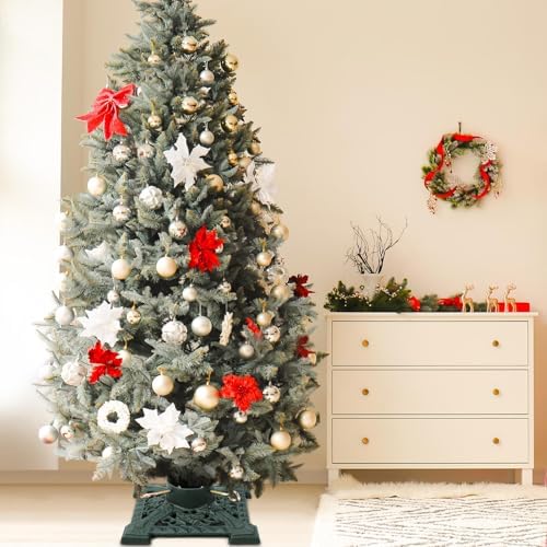 Huwena Christmas Tree Stands, Green, 11.42''x11.42''x3.74'', Elegant - Image 6