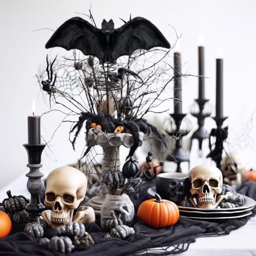 Suncalla 11 Inch Halloween Bat Tree Topper, Spooky Christmas Tree Topper - Image 2
