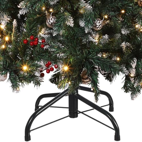 MAGICLULU Christmas Tree Stand Metal Universal Artificial Christmas Tree Holder Heavy Duty Christmas Tree Base Foldable Christmas Tree Stand Replacement for Xmas Tree by MAGICLULU