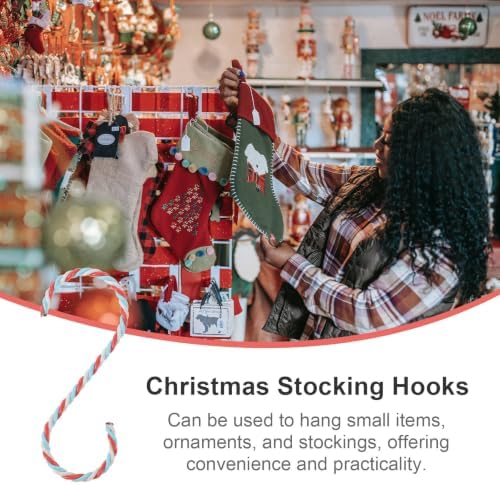 Hanging Hooks Metal Ornament Hangers with Easy Installation Multi-Functional Design 10pcs Christmas for Christmas Trees and Wall Decors - Image 3