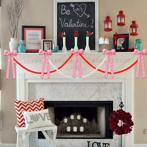 12Pcs Pink Velvet Bows Christmas Tree Decorations,5in x 10in Xams Ornaments - Image 5