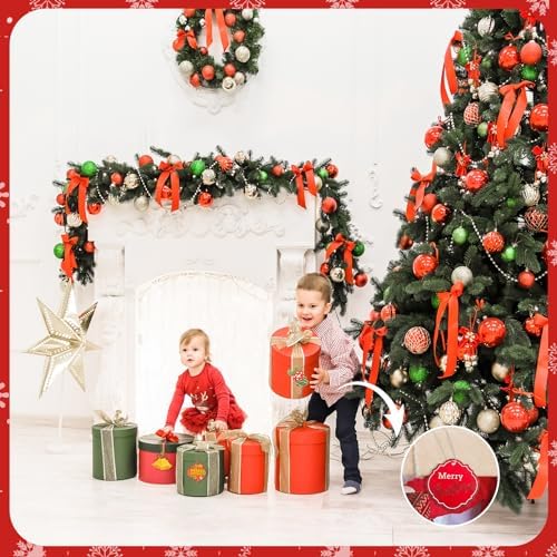 PureGuard Christmas Ornament String Hangers, 200 Pcs Christmas Tree Ornament String Hooks Precut Ornament Ribbon Hangers Locking Ropes for Halloween Christmas Decorations - Gold - Image 5