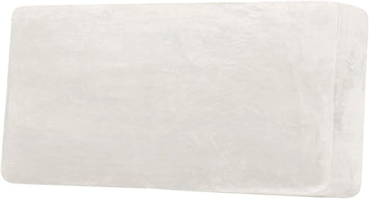 H.VERSAILTEX Velvet Stretch Individual Couch Cushion Cover Plush Cushion Slipcover for Sofa Cushion Furniture Protector Seat Cushion Sofa Cover (1 Piece Sofa Cushion Cover, Porcelain White)