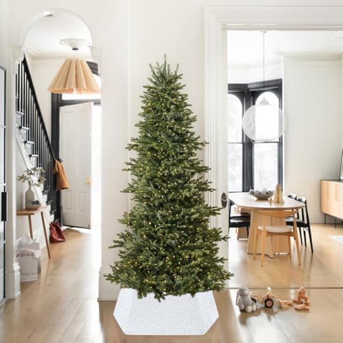 Sequin Christmas Tree Ring Collar White Tree Collar 25.59 Inch Velvet Tree Stand Cover for Xmas Artificial Tree Home Ornaments - Image 3