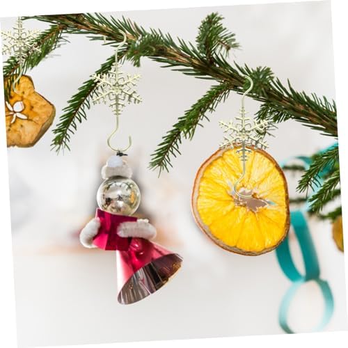 10pcs Christmas Snowflake Hooks for Mantel Stocking Holders for Fireplace for Hanging Ornaments Lights Wreaths and Holiday Decorations - Image 6