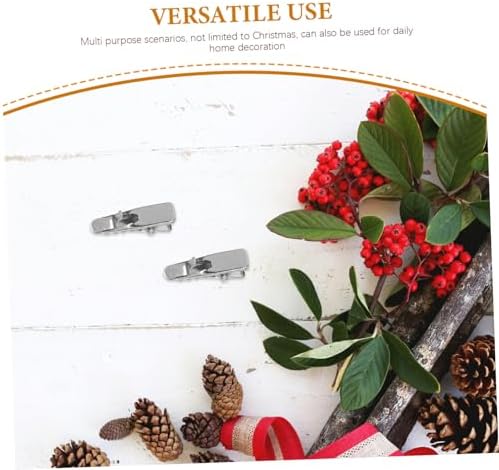 100pcs Christmas Flower Decoration Clips Versatile Alligator Clamps for Wreaths Tree Ornaments Crafts Lightweight Clips for DIY Holiday Decor - Image 3