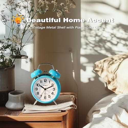 AYRELY?? Super Loud Twin Bell Alarm Clock for Heavy Sleepers,4.5 Inch - Image 4
