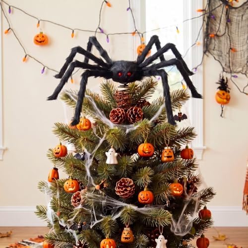 Suncalla 13.8 Inch Halloween Spider Tree Topper, Spooky Tree Topper by Unknown