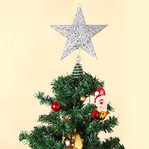 Blulu Christmas Star Tree Topper Small Christmas Treetop - Image 4